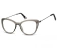 Okulary oprawki zerówki korekcyjne Kocie Oczy Sunoptic AC8A szare