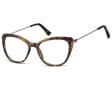 Okulary oprawki zerówki korekcyjne Kocie Oczy Sunoptic AC8D szylkret