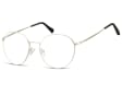 Lenonki okrągłe Okulary oprawki optyczne 915E srebrne