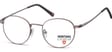 Grafitowe Lenonki okragle okulary oprawki optyczne Montana MM609C