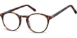 Okrągłe okulary oprawki zerowki korekcyjne Sunoptic AC43A