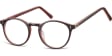 Okrągłe okulary oprawki zerowki korekcyjne Sunoptic AC43D