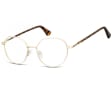 Lenonki okrągłe Okulary oprawki optyczne 916B złota