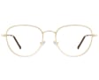 Owalne Okulary oprawki optyczne 918B złote
