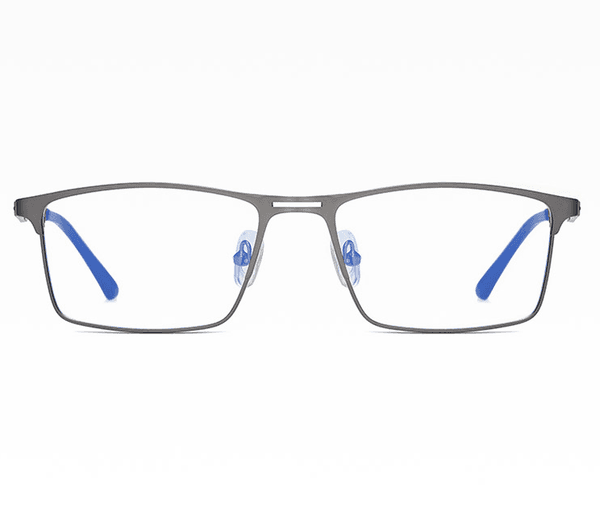 Grafitowe męskie okulary do komputera BLUE LIGHT zerówki rozkręcalne 2553C