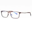 Męskie brązowe okulary do komputera BLUE LIGHT zerówki 2554B