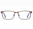 Męskie brązowe okulary do komputera BLUE LIGHT zerówki 2554B