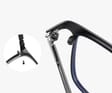 Męskie niebieskie okulary do komputera BLUE LIGHT zerówki 2554C