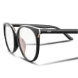 Okulary damskie zerówki kocie z filtrem Blue Light do komputera POL-BLF-727K czarne