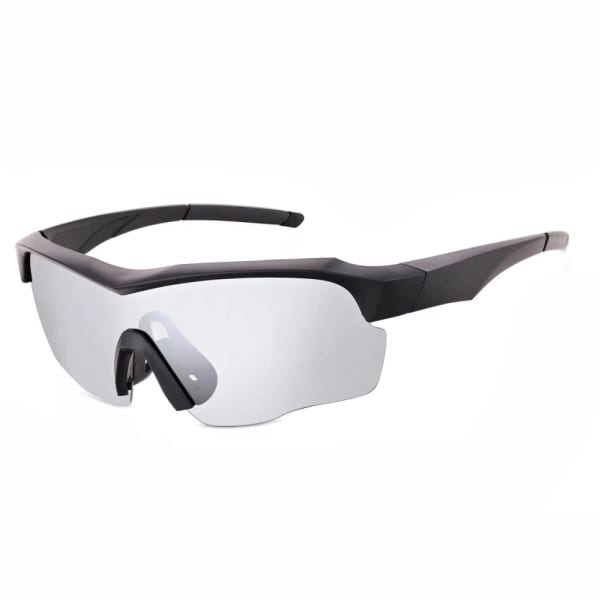 Sportowe okulary przeciwsłoneczne z polaryzacją i filtrem UV400 STZ-DR-26A Black/Silver