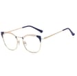 Okulary kocie do komputera damskie z filtrem BLUE Light zerówki 2565-1