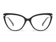 Okulary kocie do komputera damskie z filtrem BLUE Light zerówki 2563