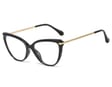 Okulary kocie do komputera damskie z filtrem BLUE Light zerówki 2563