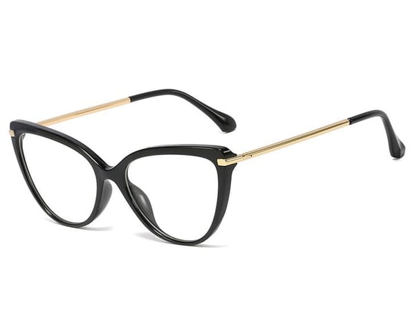 Okulary kocie do komputera damskie z filtrem BLUE Light zerówki 2563