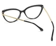 Okulary kocie do komputera damskie z filtrem BLUE Light zerówki 2563