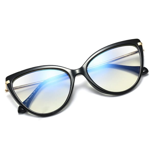 Okulary kocie do komputera damskie z filtrem BLUE Light zerówki 2563