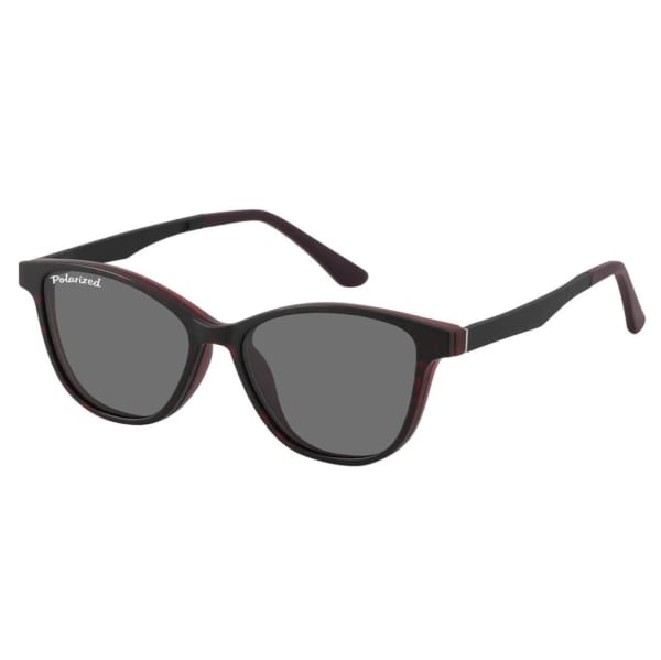 Damskie okulary pod korekcję z polaryzacyjną Nakładką przeciwsłoneczną na magnes CLIP-TRC-189A-1