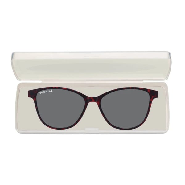 Damskie okulary pod korekcję z polaryzacyjną Nakładką przeciwsłoneczną na magnes CLIP-TRC-189A-1