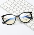 Okulary kocie do komputera damskie z filtrem BLUE Light zerówki 2567