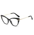 Okulary kocie do komputera damskie z filtrem BLUE Light zerówki 2567