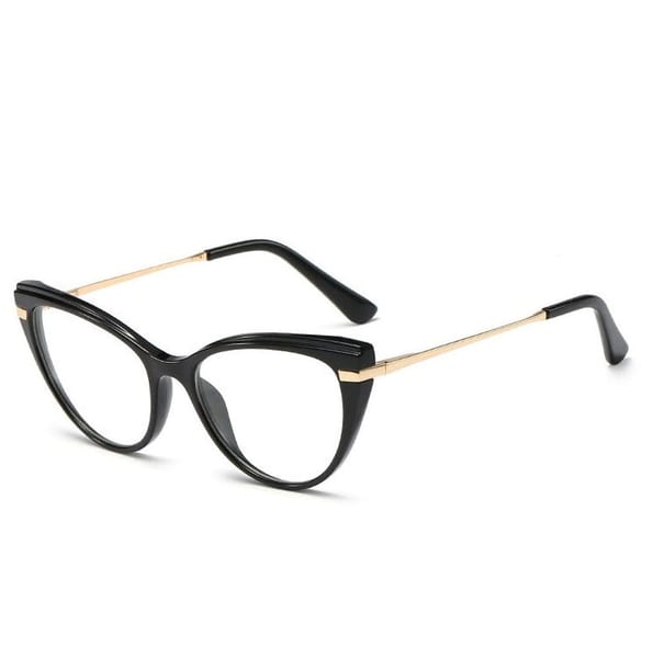 Okulary kocie do komputera damskie z filtrem BLUE Light zerówki 2567