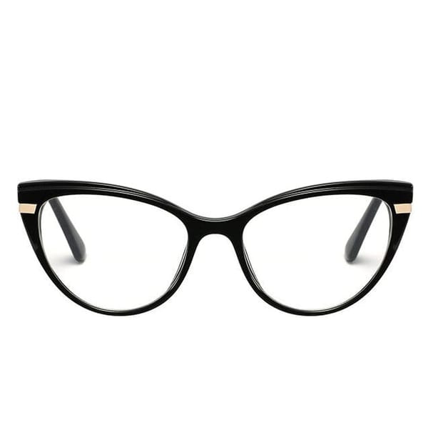 Okulary kocie do komputera damskie z filtrem BLUE Light zerówki 2567