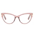 Okulary kocie do komputera damskie z filtrem BLUE Light zerówki 2567-2