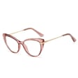 Okulary kocie do komputera damskie z filtrem BLUE Light zerówki 2567-2
