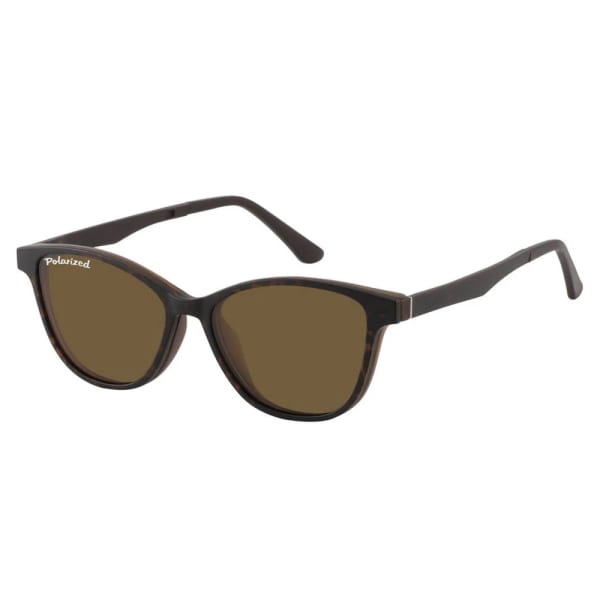Damskie okulary pod korekcję z polaryzacyjną Nakładką przeciwsłoneczną na magnes CLIP-TRC-189B-2