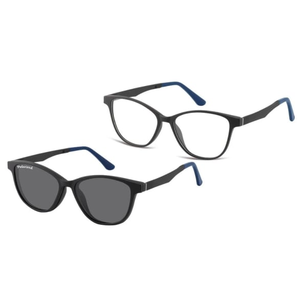 Damskie okulary pod korekcję z polaryzacyjną Nakładką przeciwsłoneczną na magnes CLIP-TRC-189C-1
