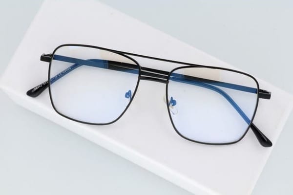 Okulary pilotki zerówki filtr Blue Light do komputera 2560-4