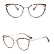 Okulary kocie do komputera damskie z filtrem BLUE Light zerówki 2583-7