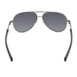 Męskie okulary pilotki przeciwsłoneczne z polaryzacją ESTILLO EST-615-3 silver/black