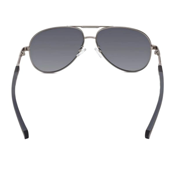Męskie okulary pilotki przeciwsłoneczne z polaryzacją ESTILLO EST-615-3 silver/black
