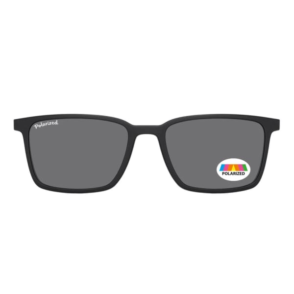 Prostokątne okulary pod korekcję z polaryzacyjną Nakładką przeciwsłoneczną na magnes CLIP-TRC-185-1