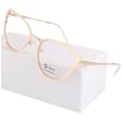 Złote okulary kocie do komputera damskie z filtrem BLUE Light zerówki 2583-6