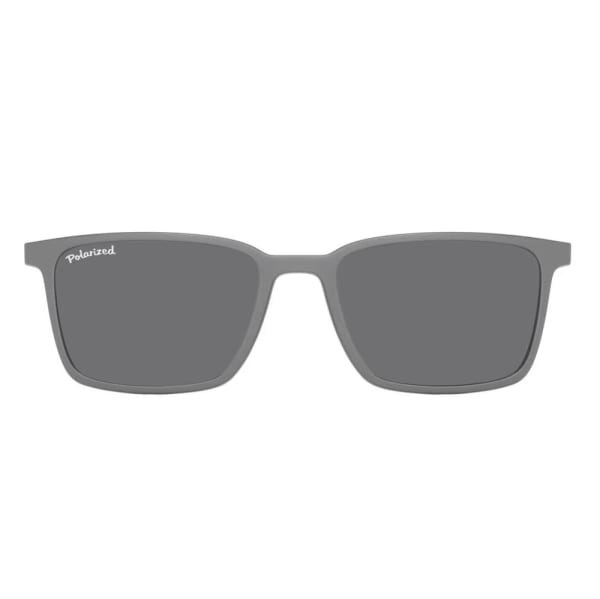 Prostokątne okulary pod korekcję z polaryzacyjną Nakładką przeciwsłoneczną na magnes CLIP-TRC-185C-1
