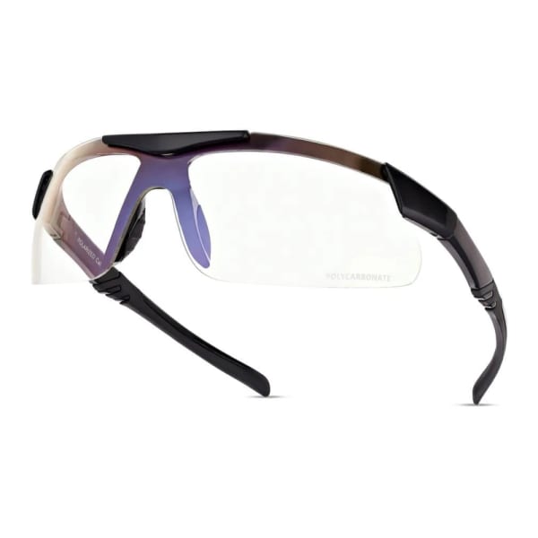 Ochronne elastyczne okulary rowerowe bezbarwne polikarbonowe z filtrem UV400 ESTILLO EST-412-0