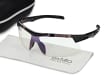Ochronne elastyczne okulary rowerowe bezbarwne polikarbonowe z filtrem UV400 ESTILLO EST-412-0