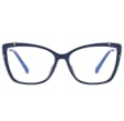 Okulary kocie do komputera damskie z filtrem BLUE Light zerówki 2587-1 (wideo)