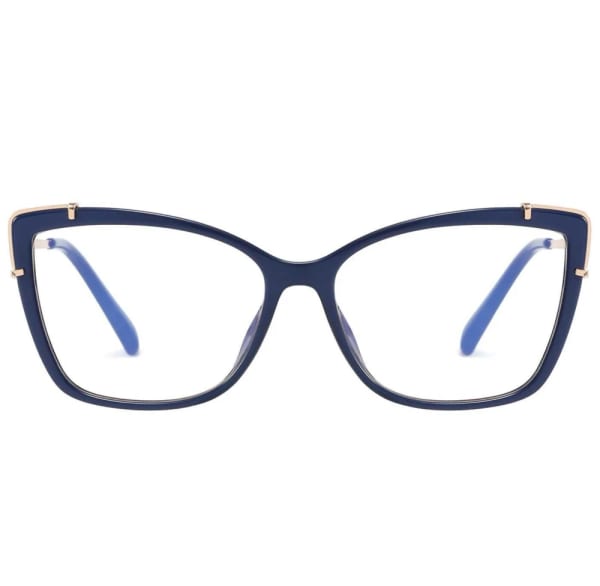 Okulary kocie do komputera damskie z filtrem BLUE Light zerówki 2587-1 (wideo)