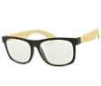 Drewniane okulary z filtrem BLUE LIGHT zerówki do komputera EST-113K-1M