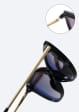 Damskie kocie okulary do komputera z nakładką przeciwsłoneczną Clip-on 2593