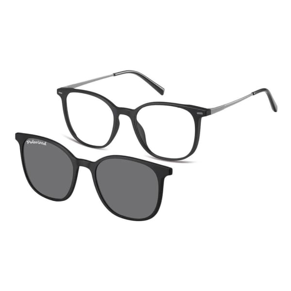Owalne okulary pod korekcję z polaryzacyjną nakładką przeciwsłoneczną CLIP-TRC-194-1
