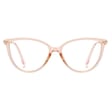 Okulary kocie do komputera damskie z filtrem BLUE Light zerówki 2592-3
