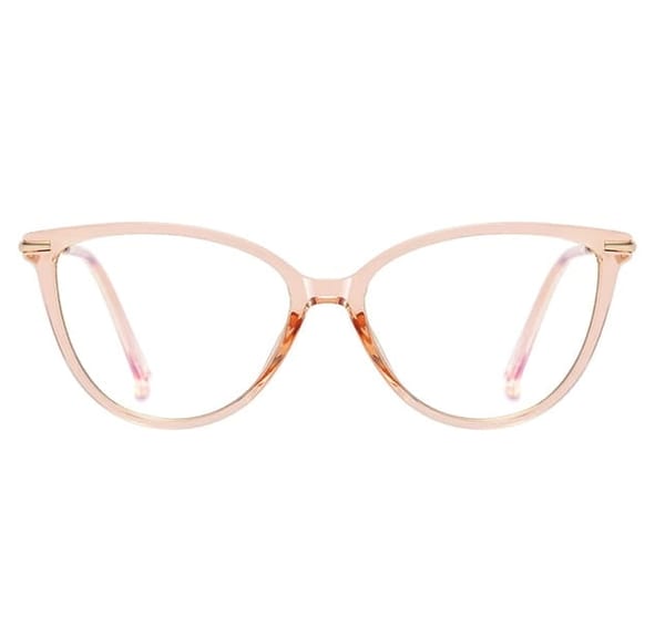 Okulary kocie do komputera damskie z filtrem BLUE Light zerówki 2592-3