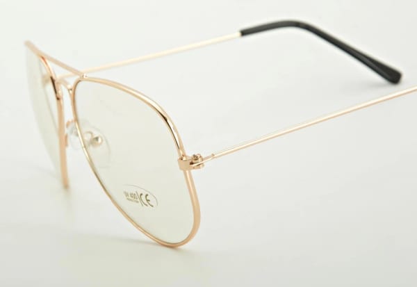 Złote pilotki okulary Zerówki Aviator 1910-1