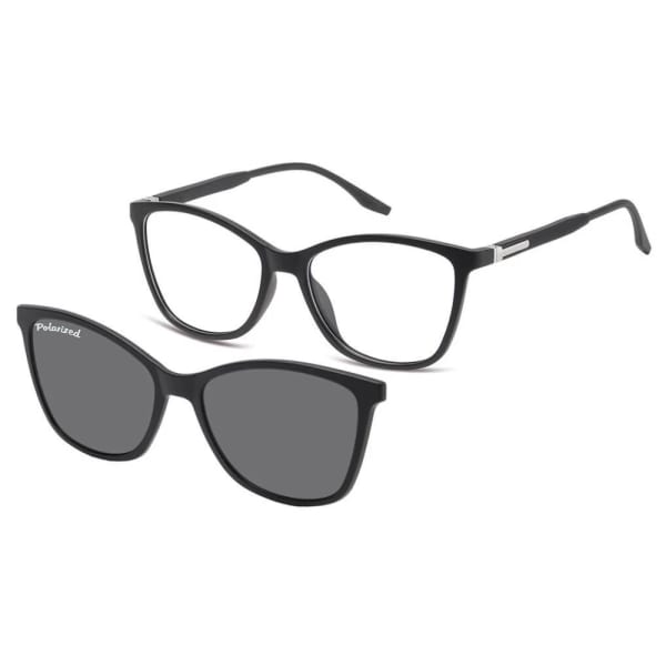 Damskie okulary pod korekcję z polaryzacyjną Nakładką przeciwsłoneczną na magnes CLIP-TRC-186-1