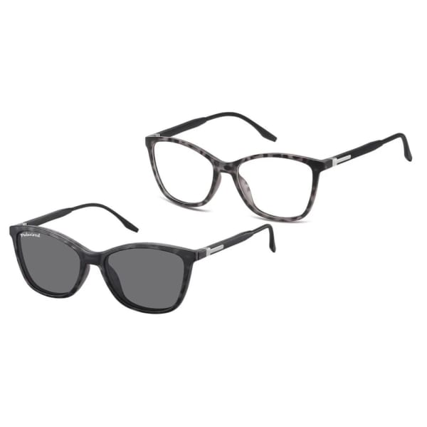 Damskie okulary pod korekcję z polaryzacyjną Nakładką przeciwsłoneczną na magnes CLIP-TRC-186A-1