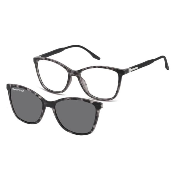 Damskie okulary pod korekcję z polaryzacyjną Nakładką przeciwsłoneczną na magnes CLIP-TRC-186A-1